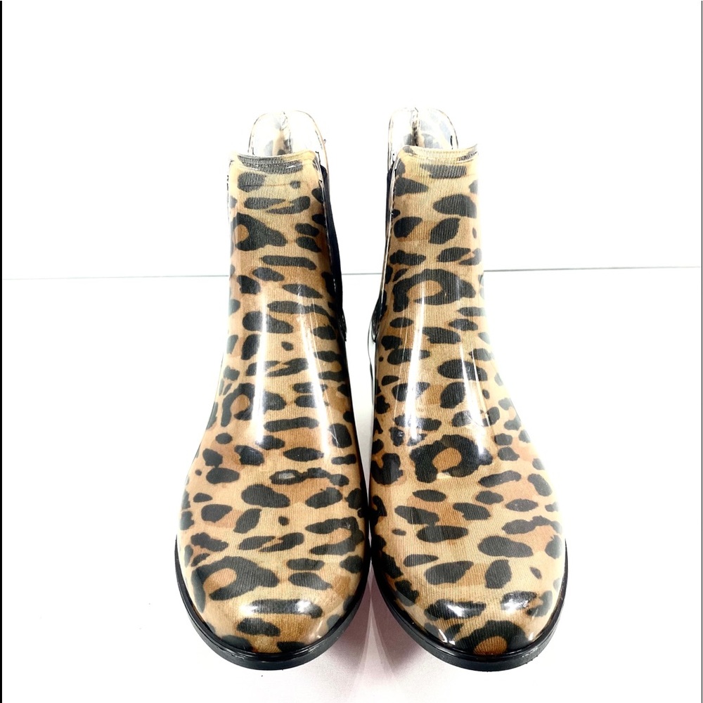 ALDO Leopard rain booties